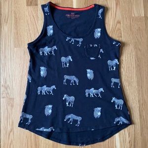 F&F Zebra Print Tank Size L